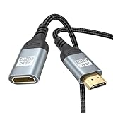 ZeniKon 4K HDMI Extender Cable 3FT HDMI Extension, High Speed HDMI Male to Female Adapter Supports ARC, HDR, 3D, HDCP 2.2 Compatible with Fire TV Stick, Roku Devices, PS5, Xbox, HDTV, Laptop