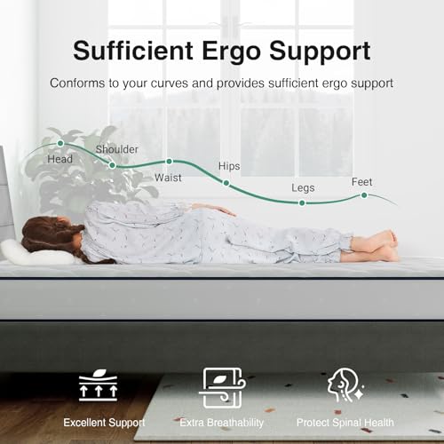 Image of Novilla Twin Mattress 6 Inch, Foam and Spring Hybrid Mattresses|Restful Sleep, Twin Mattress in a Box, Medium Firm, CertiPUR-US Certified Foam, Durable Support, Eco-Friendly Packaging