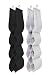 STORAGE MANIAC Heavy-Duty Hanging Handbag Organizer with 11 Pockets, Black and Gray, 2-Pack