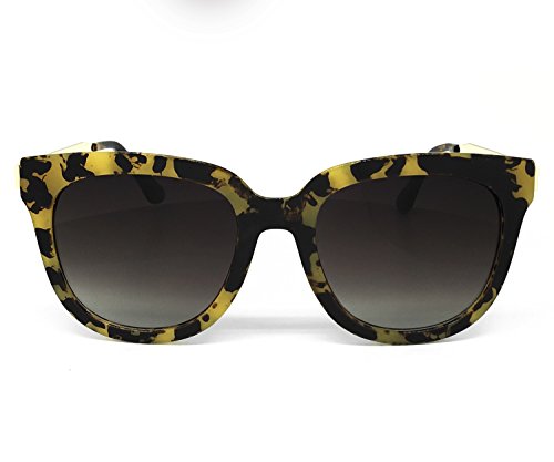 6714 Premium Oversize Womens Mens Mirror Funky Retro Fashion Candy Sunglasses (METAL ARM, YELLOW)2