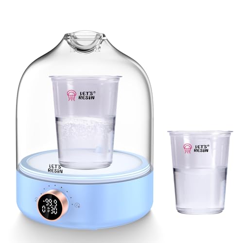 LETS RESIN Airzero Resin Bubble Remover Eliminate 99% Bubble in 5-9 Minutes 99Kpa with Digital DisplayBigger Capacity Auto Vent Timer for Epoxy Resin Casting Resin Art Crafts Jewelry Making