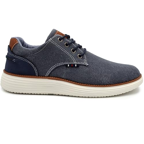 Image of AKADEMIKS Mens Dayton Oxford, Comfortable Footwear for Formal and Casual Wear