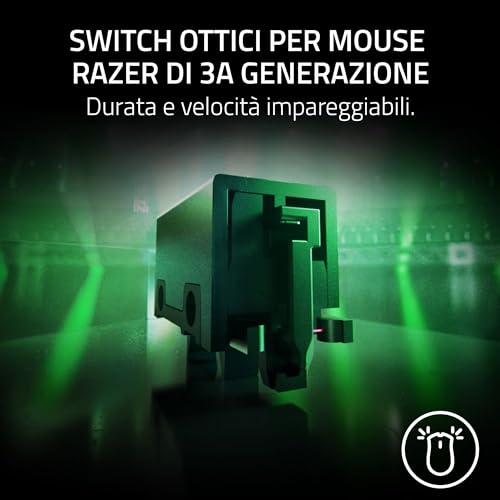Viper V3 Pro - Mouse da gioco Esports senza fili ultraleggero (HyperPolling 8K Hz, design leggero 54g, sensore Focus Pro 35K DPI, HyperSpeed Wireless, 95 ore di durata della batteria) Nero - Mouse gaming - Immagine 8