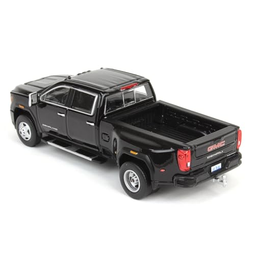 Camión GMC Sierra 3500 Denali Dually 1:64 Negro miniatura 4