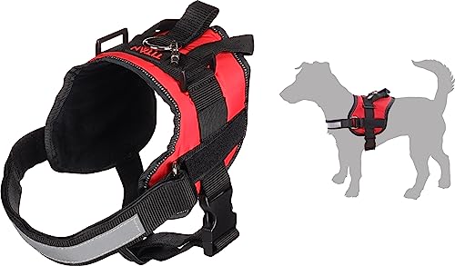 Flamingo Dog Harness Titan Red XL 39-47cm 70-80cm 16cm 40mm, XL (Lot de 1) - Image 3