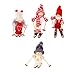 STOBOK 4 Pezzi Pendenti Natalizi Bambole da Sci Decorazioni Natalizie Bambola da Sci Decorazioni per Albero di Natale Mini Bambola per Decorazioni per Feste Natalizie