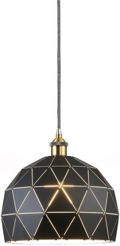 Suspension nordique en fer forgé noir de haute qualité pour décoration intérieure raffinée