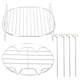TOPBATHY 1 Ensemble De Grilles À Vapeur pour Friteuse À Air Grilles À Vapeur Rondes Gri...