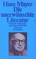 Die unerwünschte Literatur 3518384589 Book Cover