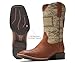 Cowboy Boots For Men - Mens Square Toe Western Boot With Flag,Oil/Slip Resistant,Durable Fashionable Classic Pull on 10 Inch Boots