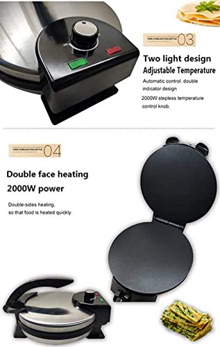 FGDFGDG Elektroherd Crepe Maker, Pizza, Chapati Fladenbrot Pizza Tortilla Maker 220V 1500w Küchengeräte Backgeräte Crepe… – Bild 3