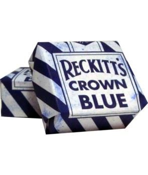 Reckitt Crown Blue Jabón para la Colada, 14 g., Pack de 4