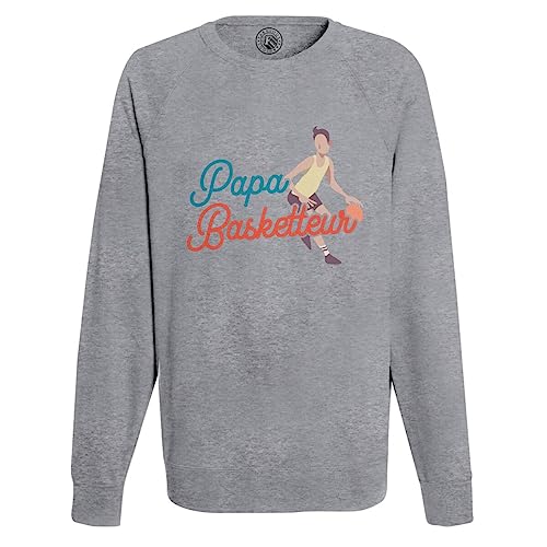 Sweat Papa Basketteur, cadeau idéal pour la fête des pères et anniversaires