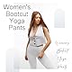 SINOPHANT Flared Yogahose Damen Leggings High Waist Schlaghose Blickdicht Leggins Bootcut Jogginghose with Taschen schwarz XL