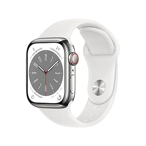 Apple Watch Series 8 Reloj Inteligente con Caja de Acero Inoxidable en Plata Cover