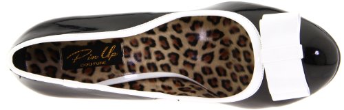 Pleaser Women's Smitten-01/Bw Spectator Pump,Black/White Patent,5 M Us #TOP4