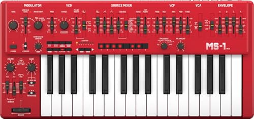 Behringer MS-1 MK II-RD 32-key Monophonic Analog Synthesizer - Red