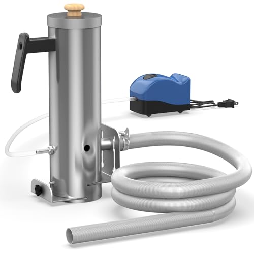Cold Smoke Generator with 102.4 Cuttable Flexible Tube Adjustable Air Pump Electric Smoker for Hot & Cold Smoking Fits Pellet/Gas Grill Outdoor BBQ Smoker for Cheese Salmon Meat