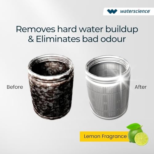 Image of WaterScience Ultimate Cleaner Combo | Tap Cleaner and Limescale Remover (1L)+ Free Microfiber Cloth | Washing Machine Descaler Tablets & Kitchen Cleaning Wipes For Bathroom, Kitchen Hard Water