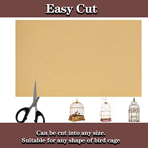 Uifrmely 40 Pcs Gravel Liner Paper For Bird Cage, 11 X 17 Inch Birdcage Liner Bedding Calcium Paper Special For Bird Cage In Sea Sand Pick Your Size (40 Pack) #TOP3