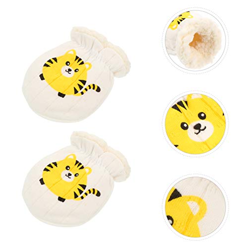 Amosfun Luvas Anti-Arranhões para Bebês Recém-Nascidos Luvas Quentes de Bebês Recém-Nascidos Luvas d