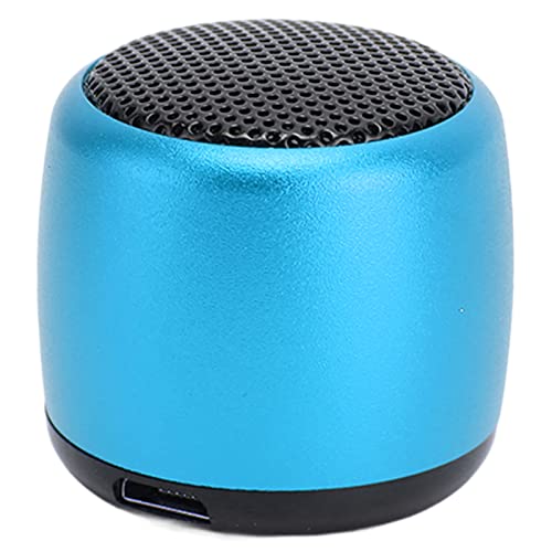 Image of Sanpyl Mini Bluetooth Speaker, Portable Speakers with HD Sound Heavy Subwoofer, USB Rechargeable Small Tiny Speaker for Outdoor Indoor (Blue)