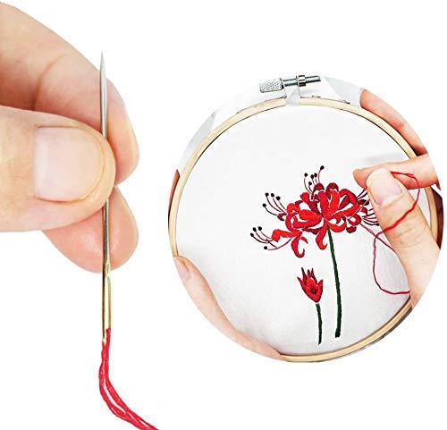HOME BUY 30 Pieces in 1 Set Assorted Hand Sewing Steel Needles for Embroidery Mending Craft Cloth Stitching (Pack of 1) 3