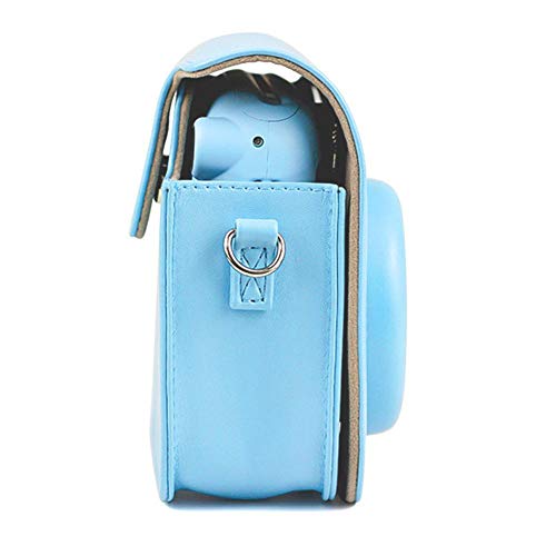 ciciglow Bolsa de couro PU para Fujifilm Instax Mini 11, capa de câmera de viagem com alça de ombro