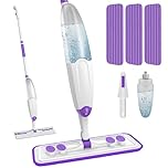 Spray Mops for Hardwood Floor Cleaning, Microfiber Flat Floor Mop with Washable Reusable Pads, Dust Wood Laminate Tile Wet Dry Mopping Head Fit for Disposable Dry Wet Sweeping Refills Cloths