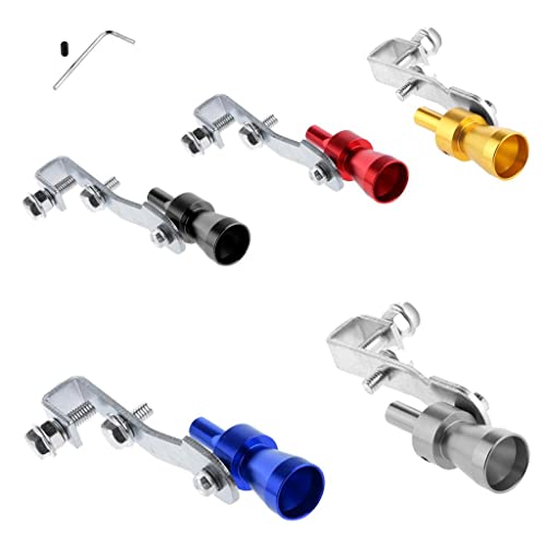 Generic Pacote de 3-4 Tubos de Escape Silencioso Turbo Simulador de Apito de Som Apito Vermelho Tama