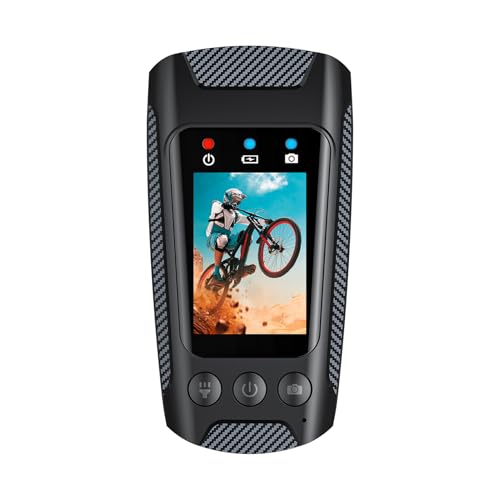 Telecamera da ciclismo 4K 60FPS fotocamera per bicicletta per moto schermo a colori IPS da 2.0 a prova di pioggia connessione WiFi con torcia LED corno da per