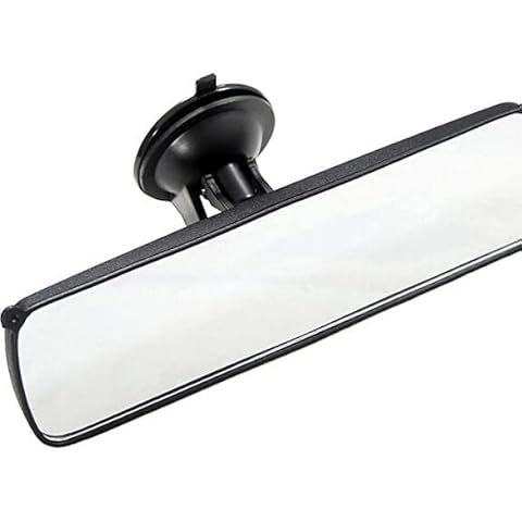 Yosemy Rear View Mirror for Driving Test,Learner Driving Instructor Examiner Mirror with Suction Cup,Car Interior Rearview Mirror 360° Adjustable with 2 Pcs Blind Spot Mirrors for Car SUV 240 x 65mm Cover