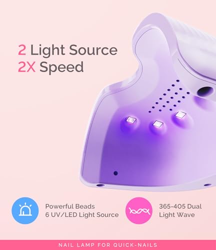 MelodySusie Mini LED UV Nail Lamp with Lightweight Design - image 3