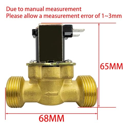 Électrovanne laiton G3/4 DC12V normalement fermée pour contrôle eau