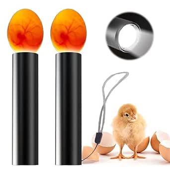 Schierlampe für Hühnereier,2 Stück Schierlampe Ei Candler Zucht Ei