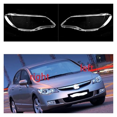 Cache-phares transparent de haute clarté pour Honda Civic FD 2006-2008