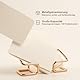 Lumifelice Visitenkartenhalter 2er Set – Roségold Visitenkartenständer mit 100 Karten Kapazität, Minimalistisches Design für Büro, Empfang & Tisch, Stilvolle Aufbewahrung & Präsentation