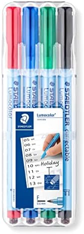 Staedtler Lumocolor Correctable fine point Pens (305FWP4)