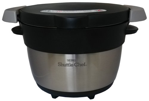 THERMOS 真空保温調理器 シャトルシェフ 1.6L 【2人用】 ステンレスブラック KBB-1600 SBK