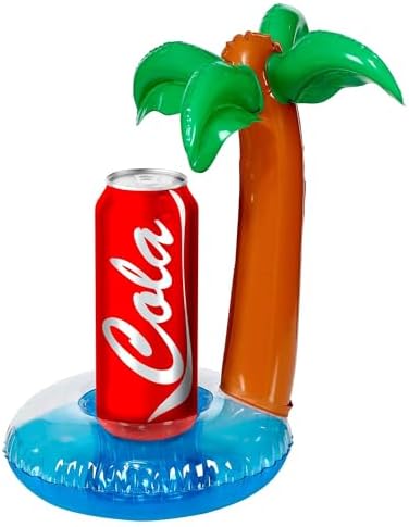 WIDMANN 0020 "Palm Tree Life Holder, 1 Piece, Size 30 x 20 cm, Inflatable Boxes and Bottles, Pool and Beach Party, Party Accessories, Gift, for Summer, Cocktail image 4