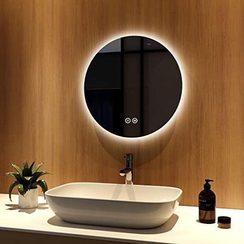 Rund Badspiegel 50cm LED Wandspiegel Mit Touch/Wandschalter Beschlagfr