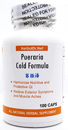 Pueraria Cold Formula Dietary Supplement 500mg 100 Capsules (Ge Gen Tang) C06 100% Natural Herbs Pueraria Cold Formula Dietary Supplement 500mg 100 Capsules (Ge Gen Tang) C06 100% Natural Herbs
