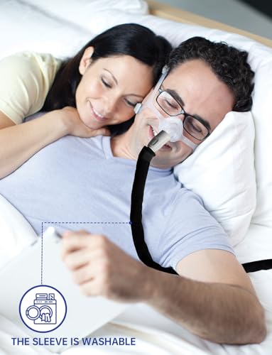 Image of 6.4ft CPAP Hose Cover for Resmed Airsense 11 Heated Tubing, Helps Reduce Condensation & Noise While Sleep, CPAP Insulated Tube Cover, CPAP Hose Wrap with Full Zipper, Airsense 11 Tubing Supplies