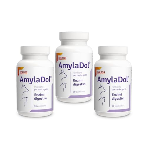 Pets Dolfos AmylaDol Natürliche Verdauungsenzyme, 3 Stück, Amylase, Lipase und Protease...