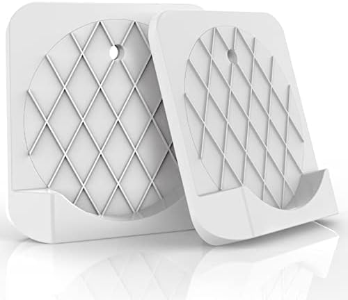 Shower Rod Holders for Wall, Adhesive Shower Curtain Rod Holder No Drilling, 2 Pack Waterproof Shower Rod Mount Retainer for Wall (White)