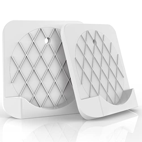 Shower Rod Holders For Wall, Adhesive Shower Curtain Rod Holder No Drilling, 2 Pack Waterproof Shower Rod Mount Retainer For Wall (White) #TOP4