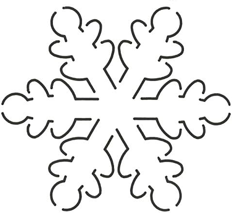 Quilting CreationsSnowflake Quilt Stencil, 5 x 5-1/2"