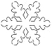 Quilting Creations Snowflake Quilt Stencil, 5 x 5-1/2"