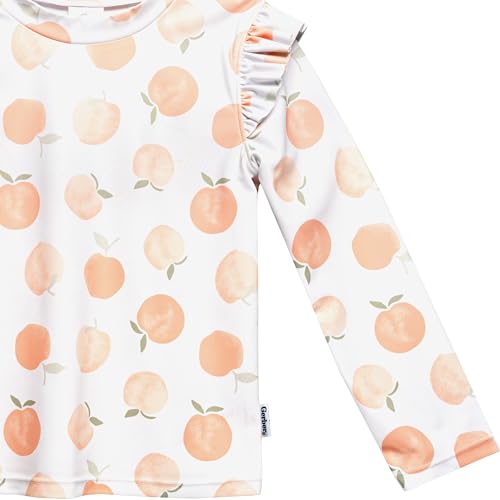 Gerber Baby and Toddler Girls Long Sleeve Swimsuit, Peaches, 12 Months - image 5