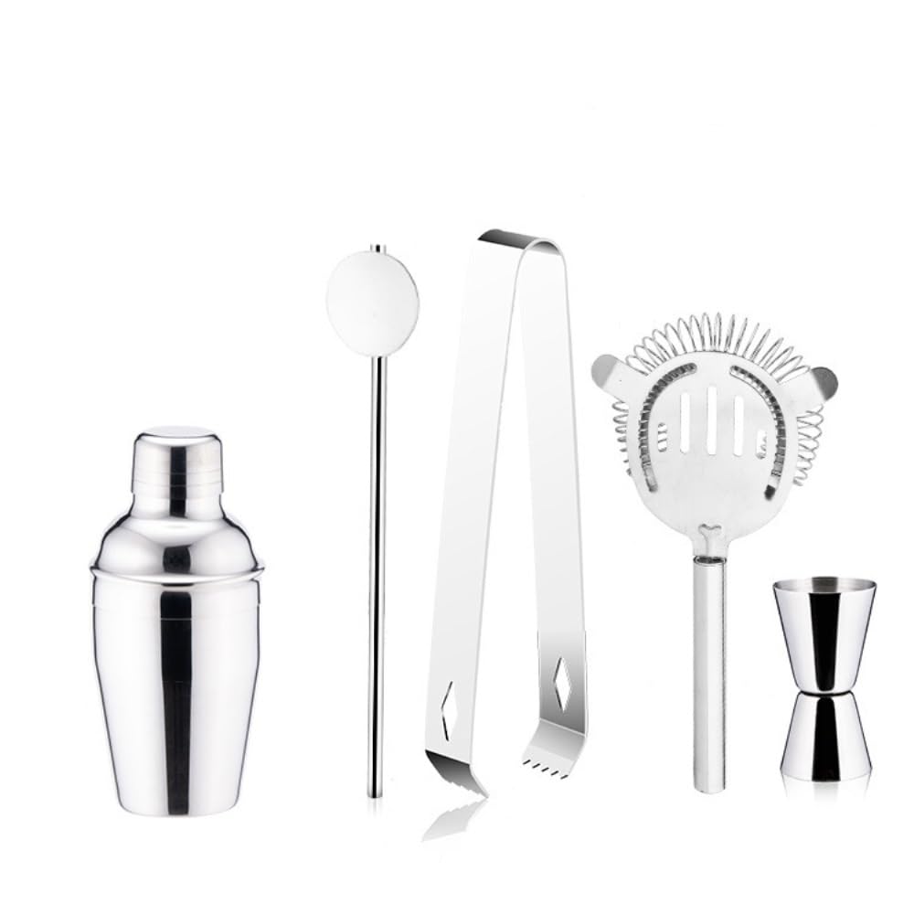 Shaker à cocktails Ensemble de 5 shakers à cocktail en acier inoxydable de 750 ml, ustensiles de bar for barmans